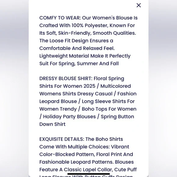 BTFBM Colorful & Floral Lightweight Button Down Long Sleeve Blouse - Picture 11 of 11